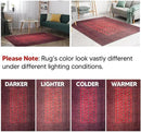 Keen Home Design 2x12 Rug - Machine Washable Runner Rug with Non-Slip Backing, Ideal for Hallway, Entryway, Kitchen, Laundry Room - Vintage, Easy Clean, Durable, Low Pile - (2'6" x 12') by CozyNest Decor