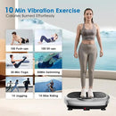 Vibration Plate Exercise Machine - Whole Body Workout Vibration Platform Lymphatic Drainage Machine for Weight Loss Home Fitness with Resistance Bands Remote by CozyNest Decor