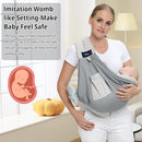 CUBY Mesh Baby Sling Carrier, Breathable Lightweight Baby Wraps Sling with Adjustable Strap- Easy to Wearing Soft Front Facing Baby Slings for Newborn Infant Toddler Carry Up to 40lbs(Gray Mesh) by TinyTreasures Baby Boutique