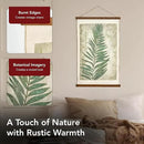 American Art Decor Leaf Wall Scroll Tapestry with Rope by CozyNest Decor