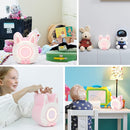 QANYI Bunny Plush Alarm Clock Night Light, Cute Stuffed Animals with LED Display Clock Adjustable Light, Toys for 5-12 Year Old Girls, Kawaii Birthday Gifts for Kids Teens Girls Women by TinyTreasures Baby Boutique