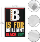 B Is For Brilliants Black Boy Kid Black Historys Month Garden Flags 12x18 Double Sided Novelty Garden Banner for Summer by GreenHaven Gardens