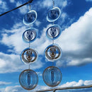 12 Discs Owl Bird Scare Discs Set-Highly Reflective Double-Sided Bird Reflectors,Extra Sparkly Owl Wind Spinner Outdoor Garden Decor, Bird Devices Deterrent to Scare Birds Away from Yard Patio Farm by GreenHaven Gardens