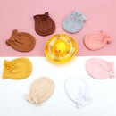 BQUBO Newborn Infant Toddler Mittens No Scratch Cotton Elastic Wrist Gloves Hypoallergenic for 0-6 Months Baby Boys Girls by TinyTreasures Baby Boutique