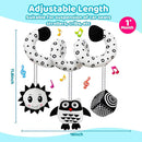 Black and White High Contrast Baby Toys - Sensory Infant Hanging Carseat & Stroller Toy for Newborns 0-6,6-12Months Perfect Easter Birthday & Baby Shower for Babies Boys Girls by TinyTreasures Baby Boutique