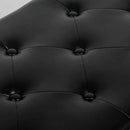 Joveco 47 Inch Storage Ottoman Bench,Tufted Leather Storage Bench with Nailhead Trim for Bedroom (47”,Black) by CozyNest Decor
