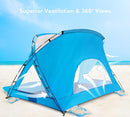 Beach Tent, Portable Sun Shelter for 2/3/4/6-8 Person with UPF 50+ UV Protection, Easy Setup Waterproof Beach Shade Canopy Cabana for Family Outdoor and Picnics, Fishing with Carrying Bag by TinyTreasures Baby Boutique