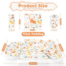 Infant Car Seat Insert, Soft Baby Car Seat Head & Body Support for Girl Boy, Reversible Newborn Preemie Carseat Insert Cushion with 3 Straps Pads Fits CarSeat, Stroller, Swing, Bouncer, Animals by TinyTreasures Baby Boutique