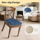 Non Slip Chair Cushions for Dining Chairs Set of 4 Kitchen Chair Cushions 18"x18"x3" Turfted Chair Pads Comfortable and Soft Seat Cushion with Ties, Royal Blue by CozyNest Decor