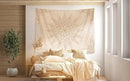 Damanse Floral Tapestry Wall Hanging Cute,Boho Wall Tapestry for Bedroom Aesthetic,Mandala Living Room Decor for Teen Girls (Flaxen, 70.9"x90.6") by CozyNest Decor