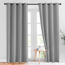 NICETOWN Light Gray Blackout Curtains 84 inch Long for Bedroom - Thermal Insulated Solid Grommet Light Blocking Window Curtains & Drapes for Living Room (2 Panels, 52 x 84 Inch, Silver Grey) by TinyTreasures Baby Boutique