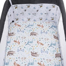 Pack n Play Sheet Stretchy Fitted Portable Mini Crib Sheets Set 3 Pack,Playard Sheets Convertible Playard Mattress Cover,Ultra Soft Jersey Material,Sun/Forest Deer/Dinosaur by TinyTreasures Baby Boutique