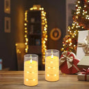 Aignis Flickering Flameless Candles Battery Operated Candles LED Candles with Remote Timer for Home/Wedding/Birthday/Holiday Decor ，Ivory White 3D Flame Set of 2 (D3 xH6 6") by CozyNest Decor