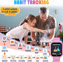 Goodatech Kids Smart Watch for Boys Girls, 1.54'' Smartwatch with 26 Puzzle Games,HD Camera,Video Music Player,Pedometer,Flashlight,Audio Book etc., Aluminum Case and Sport Band (Pink) by TinyTreasures Baby Boutique