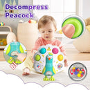 5 in 1 Baby Toy for 12 18 Month, Learning Toys for Babies 12-18 Months, Baby Busy Cube, Stacking&Sensory, Pull String&Piano Xylophone Toy, Birthday Gift for 12+ Month by TinyTreasures Baby Boutique