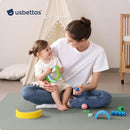 Baby Play Mat for Floor,1.3'' Thick Memory Foam Play Mat,50''x50'' Tummy Time Mat with PU Leather,Cushioned & Waterproof Playpen Mats,Non Slip Crawling Padded for Toddlers,Infants,Kids by TinyTreasures Baby Boutique