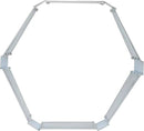 Sunnydaze 11.75" H Raised Metal Garden Bed - Galvanized Raised Garden Bed Outdoor for Vegetables and Flowers - Silver - Hexagon by GreenHaven Gardens