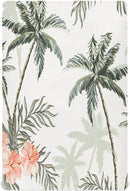 Tropical Vintage Palm Trees Crib Sheets for Boys and Girls, Fitted Baby Crib Sheets Soft and Breathable Mini Crib Sheets 39 X 27 X 5 Inches by TinyTreasures Baby Boutique
