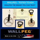 WallPeg Made in USA Pegboard Panels Garage Organization - Wall Storage Kit (PB-2 B) (2) ea - 24" x 16" Peg Board Tool Organizer Panel Set - Garage Organizer Kit by GreenHaven Gardens
