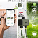 WiFi Sprinkler Timer 2 Zone, Diivoo Smart Water Timer for Garden Hose, Wireless Remote Control Irrigation System with Wi-Fi Hub, Rain Delay and Manual Watering, Leakproof for Yard Lawn Watering by GreenHaven Gardens
