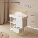 Changing Table Dresser, Baby Dresser with 3 Fabric Drawers and 2 Shelves, Multi-Functional Baby Changing Table with Pad, Classic Nursery Dresser, Diaper Changing Station for Nursery, White by TinyTreasures Baby Boutique