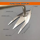 SHANFEEK Weed Puller with M-Shape Claw Weeding Artifact Uprooting Weeding Tool Dandelion Puller Tool Gardening Hand Tools Weed Remover Tool for Yard with Hard Solid Wood Handle(M-Type) by GreenHaven Gardens