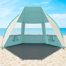 Gorich Portable Beach Tent for 3/4-5/6-7 Person with UPF 50+ UV Protection, Lightweight & Foldable Sun Shelter with 5 Sand Bags, Easy Setup Windproof Beach Umbrella Sun Shade by TinyTreasures Baby Boutique