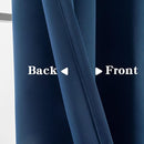 Blackout Curtains Custom Size for Bedroom 1 Panel, Thermal Insulated Blackout Curtains, Solid Grommet Privacy Room Darkening Drapes for Living Room Window (Customsize, Navy Blue) by CozyNest Decor