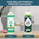 Puracy Natural Dish Soap Packs - Skin-Softening Plant-Based Dishwashing Soap, Non-Toxic Dish Soap, Organic Liquid Dishwashing Detergent Soap (Organic Lemongrass, 16 fl oz, 3 Pack) by CozyNest Decor