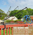 38 Inch Extended Reach Deck Hook Hanger for Railing, Heavy Duty Outdoor Plant Hook Holder for Hanging Bird Feeder Flower Basket Planter or Lanterns, 2 Packs by GreenHaven Gardens