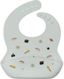 Loulou Lollipop Soft, Waterproof Silicone Feeding Bib for Babies and Toddlers by TinyTreasures Baby Boutique