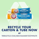 ARM & HAMMER Peroxicare Toothpaste for Gum Health, Baking Soda Toothpaste, Clean Mint, 6.0 oz (Pack of 4 by CozyNest Decor