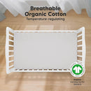 KeaBabies 2-Pack Organic Crib Sheets for Boys, Girls - 52x28 Fitted Crib Mattress Sheet Neutral, Breathable Jersey Cotton Cover for Baby Bed, Toddler Mattress, Soft & Cute Prints (Sage) by TinyTreasures Baby Boutique