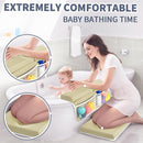 URMYWO Bath Kneeler and Elbow Rest Pad Set - 1.5" Thick Baby Bath Kneeler Pads with Toys Organizer, Anti-Slip Cozy Knee & Arm Support Bathtub Mat, Quick Dry Kneeling Pad for Baby Bath Time by TinyTreasures Baby Boutique