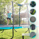 SKYWALKER TRAMPOLINES 12 FT 15 FT Round Trampoline with Safety Enclosure Net, 9 x 15 FT Rectangle Outdoor Trampoline, Recreational Trampoline for Kids by TinyTreasures Baby Boutique