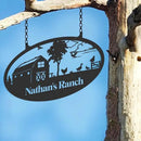 Personalized Metal Farm Signs, Custom Rustic Ranch Decor, Farmhouse Outdoor Decor, Custom Last Name Sign, Large Metal Wall Art, Outdoor Barn Sign, Family Farm Sign, Farmer Ranch Gifts by CozyNest Decor