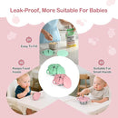 2 Pack Snack Cups for Toddlers Spill Proof - Detachable Stainless Steel Toddler Snack Cups with Silicone Lids & Handles - Dishwasher Safe Baby Snack Containers for Mess-Free Snacking (Green and Pink) by TinyTreasures Baby Boutique