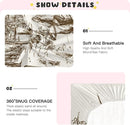 Western Desert Cowboy Crib Sheets for Boys and Girls, Fitted Baby Crib Sheets Soft and Breathable Mini Crib Sheets 52 X 28 X 9 Inches by TinyTreasures Baby Boutique