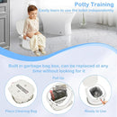 2025 Upgraded Portable Potty Training, Travel Potty for Toddler, portable toilet for kids Foldable, Apply to Seat Emergency Toilet for Camping, Outdoor,Car, Indoor(white Gray) by TinyTreasures Baby Boutique