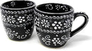 Encantada Handmade Hand-Painted Authentic Mexican Pottery Mugs (1-Pack, Ink) by CozyNest Decor