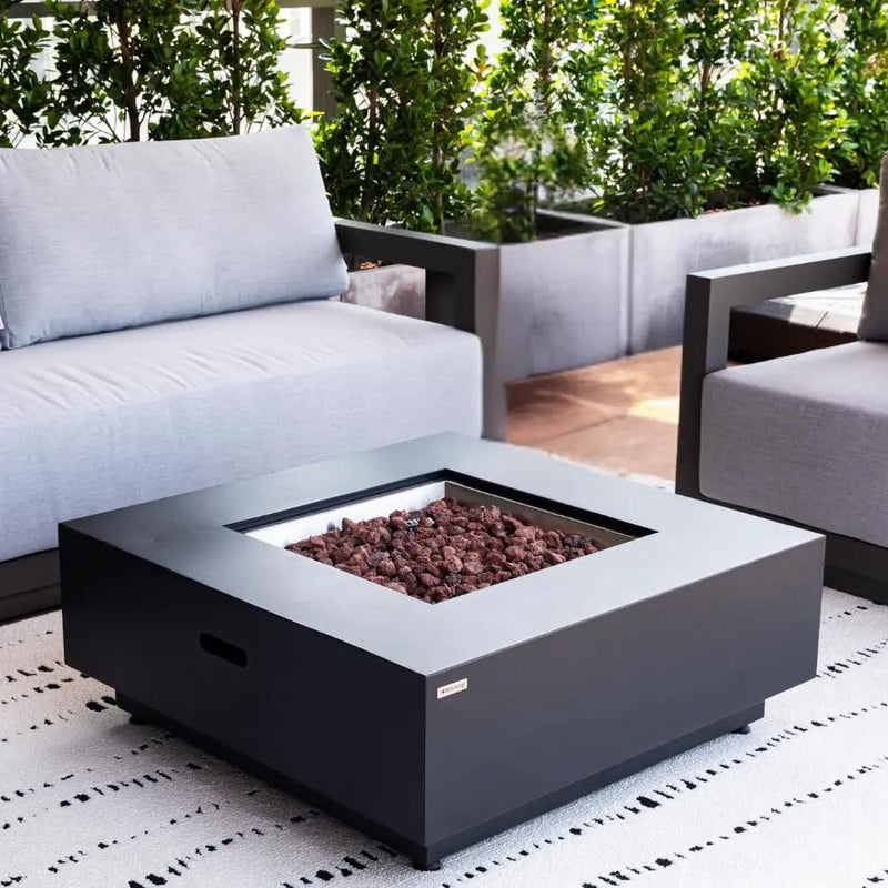 Ashton 36” Propane Fire Pit Smokeless Firepit Outdoor Gas Fire Pit for Outside Patio Firepit Table Includes Rain Cover Converter Kit Lava Rocks Lid CSA Certified, photo 5 of 6