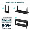 41" Shower Bench, Waterproof Poly Lumber Shower Stool for Shaving Legs, Shower Chair Seat Holds up to 400lbs, Bathroom Bench for Inside Shower, Non-Slip (Black) by TinyTreasures Baby Boutique