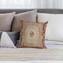 RURALS Antique Rose Floral French Aubusson Rug Decorative Pillow Covers Cozy Soft Throw Pillowcase Square Couch Cushion Cover for Home Decor Sofa Living Room Bed Car 18x18 Inch by CozyNest Decor