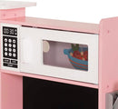 Large Wooden Corner Play Kitchen Sets with Ice Maker,Water Dispenser,Bread Maker,Washing Machine,Electronic Display,Toy Sink with Running Water,Stove with Light&Sounds, Birthday Gift for 3+ (Pink) by TinyTreasures Baby Boutique