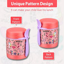 10oz Soup Thermo for Hot Food Kids,Lunch Thermo Kids Food Jar with Spoon Hot Insulated Food Containers,Leak Proof Stainless Steel Wide Mouth Lunch Food Thermo Jar for School(Pink-Flamingo) by TinyTreasures Baby Boutique