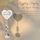 Keep Making Him Proud,Crystal Suncatcher Bereavement Keepsake,Memorial Gift for Loss of Dad,Grandpa,Uncle,Hanging Crystals Ornament for Window Rainbow Maker Prisms Home Decor Gift by GreenHaven Gardens