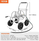 VEVOR Hose Reel Cart, Hold Up to 250 ft of 5/8’’ Hose, Garden Water Hose Carts Mobile Tools with 4 Wheels, Heavy Duty Powder-coated Steel Outdoor Planting with Storage Basket, for Garden, Yard, Lawn by GreenHaven Gardens