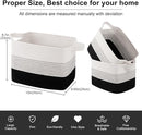 OIAHOMY Storage Basket, Woven Baskets for Storage, Cotton Rope Basket for toys,Towel Baskets for Bathroom - Pack of 3, Gradient Dark by TinyTreasures Baby Boutique