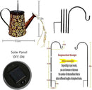 Solar Watering Can Lights Hanging Kettle Lantern Light - Waterproof Garden Decor Metal Retro Lamp for Outdoor Table Patio Lawn Yard Pathway with Hook by GreenHaven Gardens