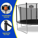 SKYUP Tranpoline 1500LBS 16 15 14 12 10 8 FT Tranpoline for 7-10 Kids and Adults, Windproof Outdoor Tranpoline with Enclosure Net, Basketball Hoop, Easy to Install & Last Long - ASTM Approved by TinyTreasures Baby Boutique